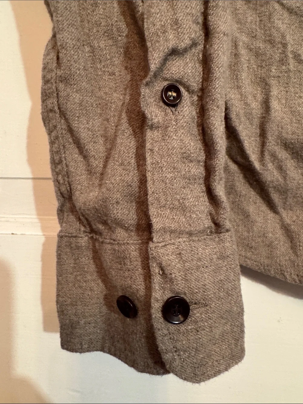 Banana Republic Light Taupe Button-Down Shirt